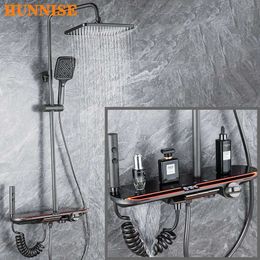 Bathroom Shower Sets A new piano constant temperature shower system for environmental lighting digital piano shower faucet kit hot and cold bathroom digital shower