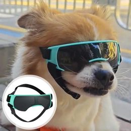 Dog Apparel UV Protective Goggles Adjustable Strap Fashion Pet Sunglasses For Small Medium Dogs Outdoor Riding Skiing Pets Accessorie