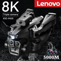 Drones Lenovo Drone K10Max 8K Professional With Three Camera Intelligent Optical Flow Localization Fourway Obstacle Avoidance RC 5000M
