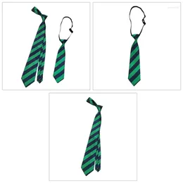 Bow Ties 1pc/2PCS Pretied Striped Necktie For Female British Banquets Girl Drop