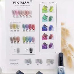 Gel VINIMAY ICE Magnetic Cat Eye Glitter Gel Nail Polish Nail UV Gel Varnish Soak Off Gelpolish Gel Varnish Nail Art Lacque Primer