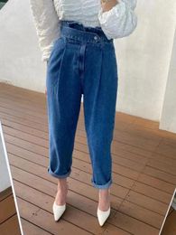 Women's Jeans Women Baggy Wide Leg Streetwear High Waisted Vintage Blue Long Pants Spring Summer Korean Y2k Casual Trousers