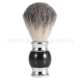 Brush Shaving Brush Badger Hair 26mm Wood Handle Clear Acrylic Stand Stainless Steel Bowl for Men Wet Shave Brushes Set Gift