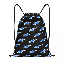 Storage Bags Custom Motocross Enduro Cross Drawstring Backpack Men Women Lightweight Gym Sports Sackpack Sacks For Travelling