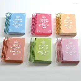 Sheets Candy Colour Pages A6 Coil Notebook 2024 Agenda Organiser Planner Graffiti Painting Drawing Sketch Book Stationery