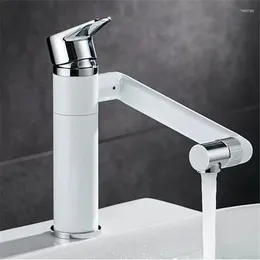 Bathroom Sink Faucets Tuqiu Basin Faucet Modern Rotatable Mixer Tap Gold/Black/white/Chrome Wash And Cold