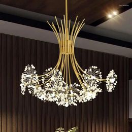 Chandeliers Ceiling Led Chandelier Modern Crystal Lamp Lustre Living Room Hanging Light Fixtures Kitchen Bedroom Home Decoration Black