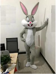 High quality Easter Bunny Mascot Costumes Halloween Fancy Party Dress Cartoon Character Carnival Xmas Easter Advertising Birthday Party Costume