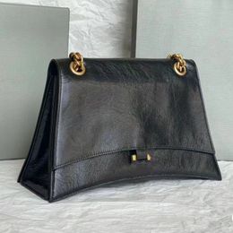 Crush Black Bag Cowhide Leather Luxury Designer Bags Extra Large Chain Flap Bag Shoulder Bags Alligator Women Huge Crossbody Fashion For Women And Men