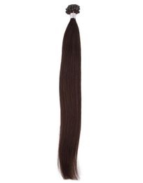 Brazilian virgin hair Straight 05gstrand UTip Hair Extensions Human Strands PreBonded 16inch26inch Nail Tip Prebonded Hair 7513116