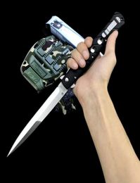 OEM 26SXP Ti Li te XL 6 Folding Knife Stiletto Sword Satin Plain Blade Black ZyEx Handle Outdoors Camping Tactical Kniv5420901