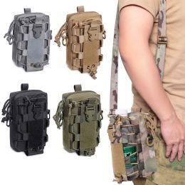 Bags Tactical Molle Pouch EDC Belt Waist Pack Men Army Shoulder Bag Cellphone Pocket Military Bottle Pouch Travel Camping Soft Back