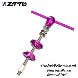 Tools ZTTO Bicycle Bottom Bracket Bearing Pressin Installation Removal Tool Headset Axil Pressin Tools mtb Cycling Multi Repair Tool