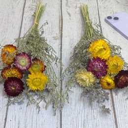 Decorative Flowers Natural Dried Flower Bouquets Daisy Caspia Statice Multicolor For Vase Arrangements Home Decoration Po Props