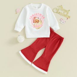 Sets ma&baby 6M4Y Christmas Infant Toddler Kid Baby Girl Clothes Sets Letter Tops Pants Xmas Costumes Toddler Outfits D24