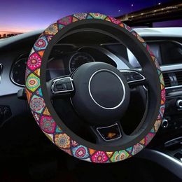 Steering Wheel Covers Mandala Cute Cover 15 Inch For Women Girl Car SUV Funny Accessories Auto Wheelcovers Wrap Decor Covering