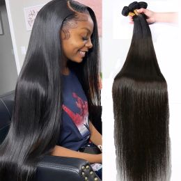 Weaves Weaves Peruvian Hair Bundles Cheap Bone Straight Human Hair Weave Bundles Remy Hair Natural Black 1/3/4 Pcs 830 Inches