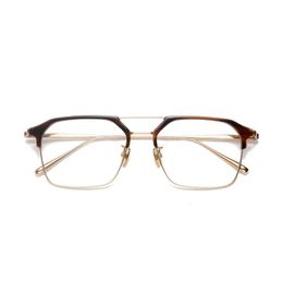 Optical Eyeglasses For Men Women Retro GMS 656 Designer Fashion Sheet Glasses Titanium Frame Detailed Elasticity Square Style Anti-Blue Light Lens Plate With Box