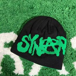Syna World Skull Hat 2023 New Knitting Syna Beanie Hat Men Women Paragraph Quality Cap Y2k Warm Beanies Syna Running Cap 847