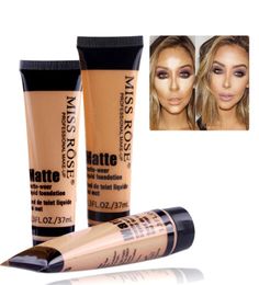 37ml Matte Liquid Foundation Cosmetics Waterproof Brighten Concealer Cream Base Maquiagem Face Makeup Primer DHL 7983993