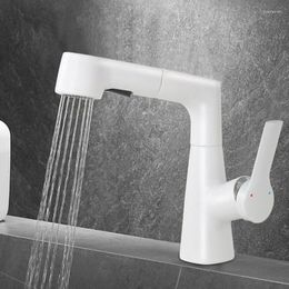 Bathroom Sink Faucets Shower Toilet Wash Basin Pull-out Type Head Faucet Cold And Lifting Rotating D