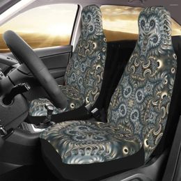 Car Seat Covers Mandala Cover Custom Printing Universal Front Protector Accessories Cushion Set