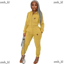 Hot Design Women Solid Color 2 Piece Set Tracksuit Fall Winter Clothes Shirt Pants Outfits Outerwear Legging Sportswear Pullover Bodysuit 232