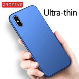 Cell Phone Cases For iPhone X XR Case ZROTEVE Luxury ULtra Thin Frosted Hard PC Cover For iphone XR XS Max iPhonex 10 iPhone10 Phone Cases d240424