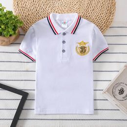 High Quality Boys Shirts Summer Kids Polo Shirts for Boy Breathable Baby Sport Tops 2-8 Years Children Clothes 240511