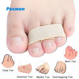 Treatment Pexmen 1/2/3/5/10Pcs Hammer Toe Straightener Toes Wraps Splint for Correcting Crooked Toe & Overlapping Toes Protector Separator