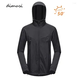 Men's Jackets Summer Lightweight Skin Fashion Men UPF50 Sunscreen Hooded Coats Outdoor Couple's UV Protection Quick Dry Jacket