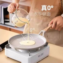 Pans Pancake Induction Cooker Pan Frying Flat Bottomed Wheat Rice Stone Non Stick Wok Pots And Set