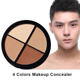 Powder Men 4 Colours Makeup Concealer Palette Waterproof Moisturising ThreeDimensional Highlight Shadow Powder Bronzer Foundation