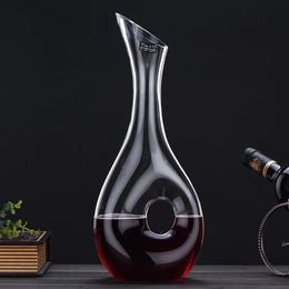 Handmade Lead-free Crystal Glass Snail Shape Grape Wine Decanter Decorative Serving Aerator Carafe Bar Drinkware Device 240419