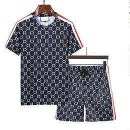 Designer Mens Shorts Suit Letter Printed Casual Classic Mens Tracksuits Short Sleeve Polo Classic Sport Wear Outside Suit 2 Peices Sets Mens Clothes FZ2404243