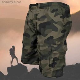 Men's Shorts 2024 Summer Mens Cargo Bermuda Cotton High Quality Hot Sa Military Multi Pocket Casual Ma Outdoor H240424