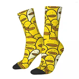 Men's Socks Funny Crazy Sock For Men Doodle Art Harajuku Rubber Duck Breathable Pattern Printed Crew Casual Gift