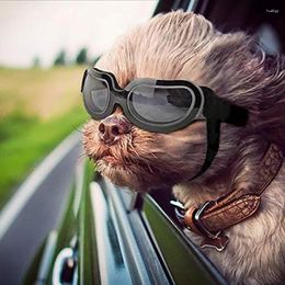 Dog Apparel Small Sunglasses UV Protection Adjustable Doggy Goggles Easy Wear Windproof Motorcycle Puppy Glasses