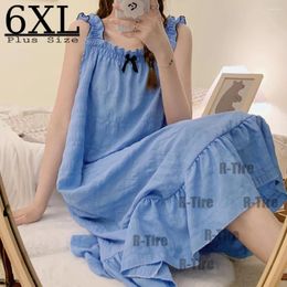 Women's Sleepwear Women Nightgown Nightdress Short Sleeve Plus Size 6XL Cotton Nightgowns Sweet Casual Pijamas Sleepdress