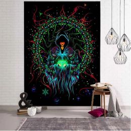 Tapestries Tapestry Abstract Character Art Wall Hanging Cloth Bohemian Hippie Bedroom Dormitory Decoration Bed Sheets Background