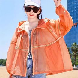 Women's Jackets Sun-Protective Clothing Jacket Trend Thin Breathable Summer 2024 Sunscreen Coat Fashion Overcoat Hooded Tops Female