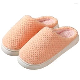 Slippers Winter Warmth Home Shoes Women Men Indoor Plush Comfortable Soft Bedroom Casual Anti-slip Floor Thick Velvet Slides