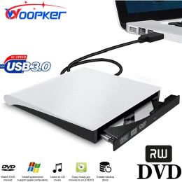 Player Woopker External DVD Player USB 3.0 Portable DVD RW Drive CD Burner Compatible Laptop Desktop Windows Linux OS Apple Mac Black