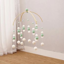 Decorative Figurines Cute Home Decor Mobile Felt Ball Ornament Ceiling Wind Chimes Pendant Gift Children Room Po Props Crafts Hanging