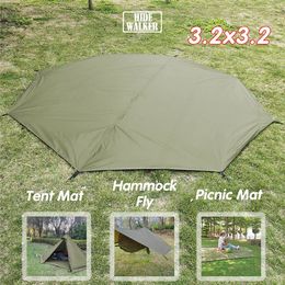 Octagonal Mat 3.2x3.2m for Pyramid Tent Ground Sheet for Tipi Tent Waterproof Picnic Mats Outdoor Multipurpose Tactical Tarp 240408