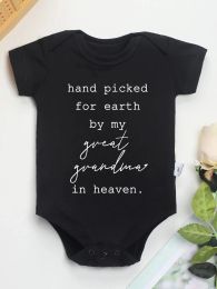 One-Pieces Hand Picked Newborn Cute Baby Girl Clothes Black Cotton Onesies Aesthetic Pattern Fashion Toddler Home Romper Pyjamas Wholesale