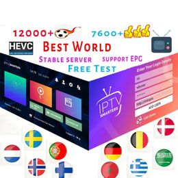 HD m3u Receivers World Abonnement Premium Stable 12 mois espagne avec 4K HEVC VOD films pour Xtream Code xxx Smart TV Smarters Pro ios pc