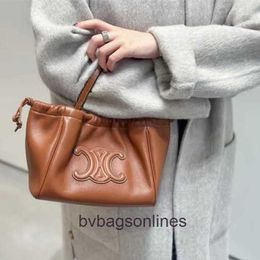 High end Designer bags for women Celli Leather Womens Bag New Drawstring Mother Bucket Tote Bag Casual Large Capacity Portable Bag original 1:1 with real logo and box