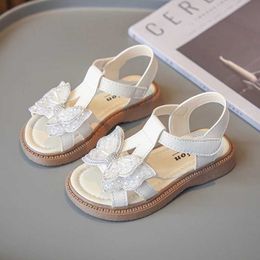 صندل صغار الفتيات الحلو T-Strap Bowknot Sandals Shoes Shoes Kids Princess Sandals