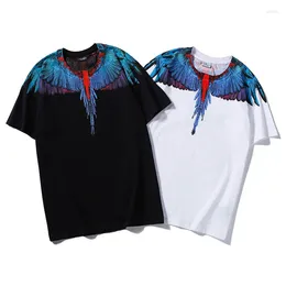 Men's T Shirts Designer Diamond Feather Water Droplet Wings 3D Printing Short Sleeve T-shirt Silk Dress Summer Fashion Couple